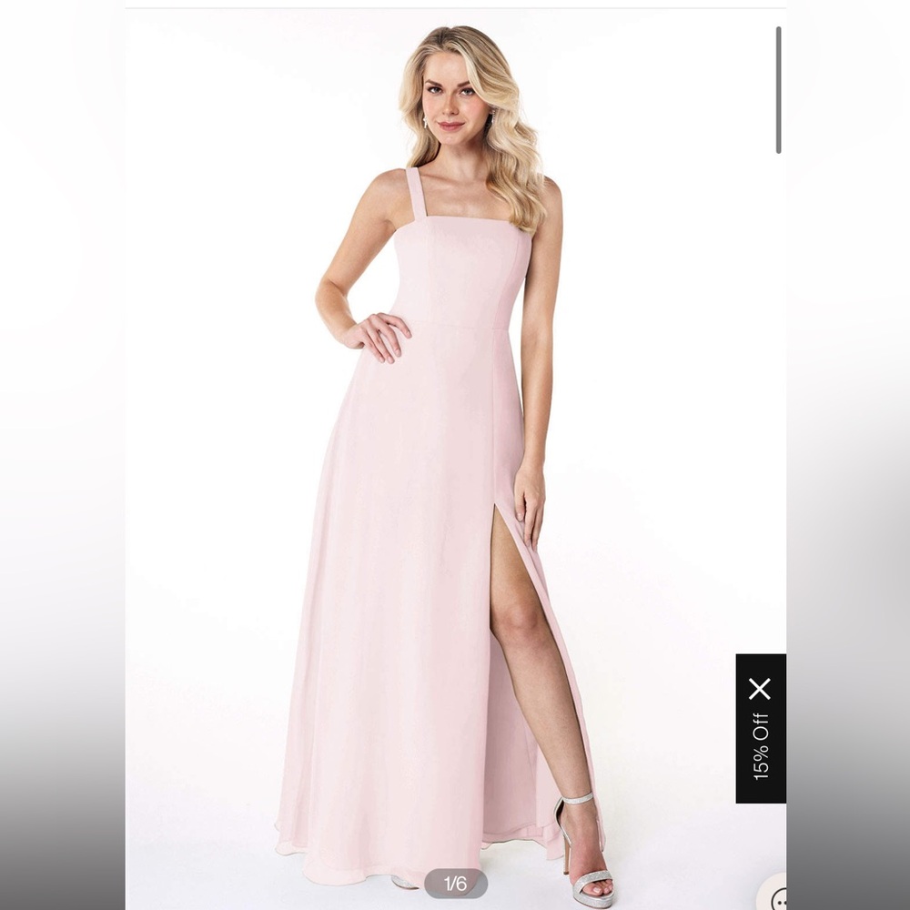 Azazie Jay Dress in Blushing Pink